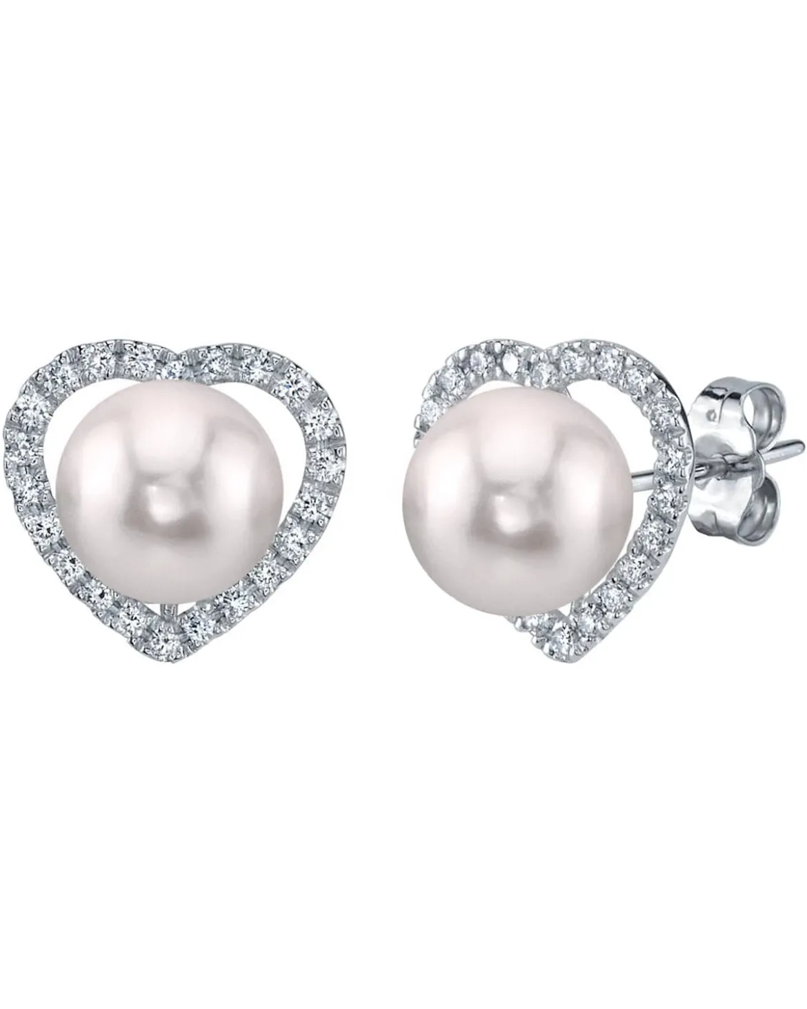 Akoya Pearl & Diamond Amour Earrings