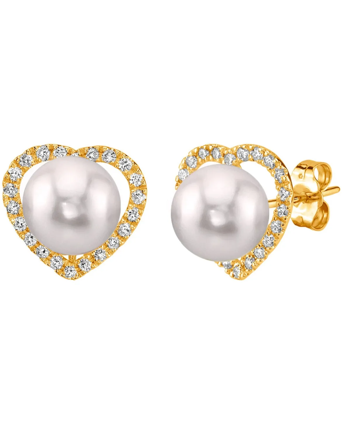 Akoya Pearl & Diamond Amour Earrings