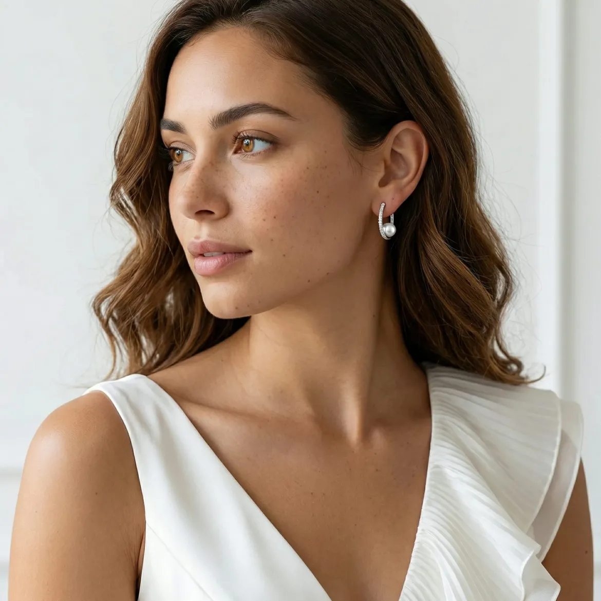Akoya Pearl & Diamond Eliza Drop Earrings