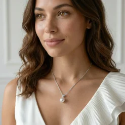Akoya Pearl & Diamond Lev Pendant