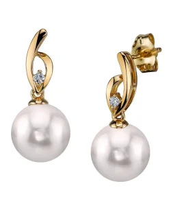 Akoya Pearl & Diamond Lois Earrings