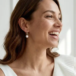 Akoya Pearl & Diamond Michelle Earrings
