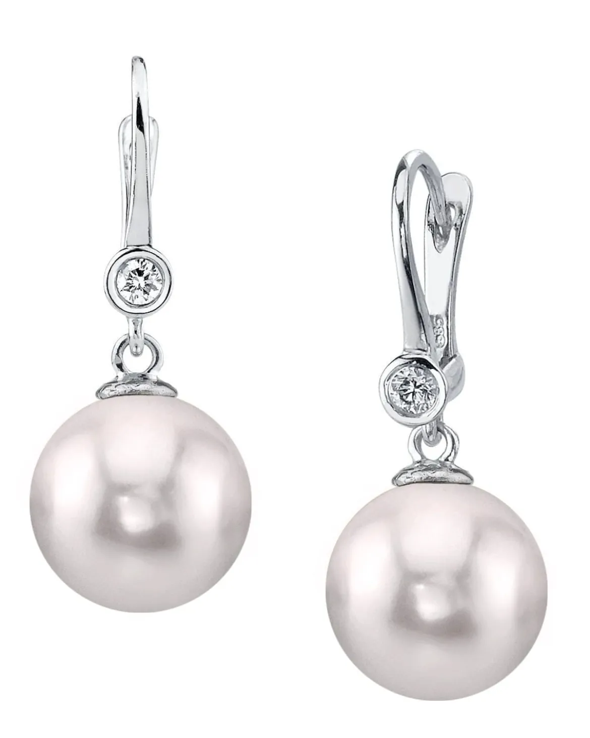 Akoya Pearl & Diamond Michelle Earrings