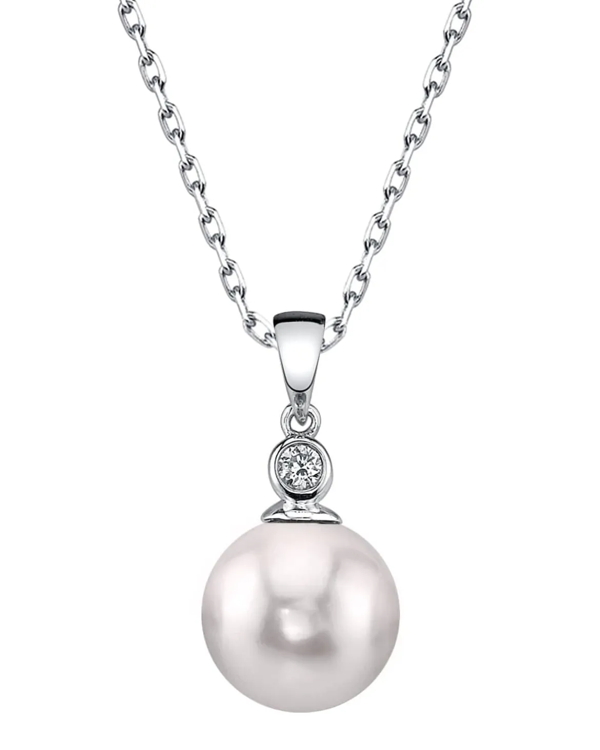 Akoya Pearl & Diamond Michelle Pendant