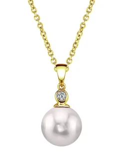 Akoya Pearl & Diamond Michelle Pendant