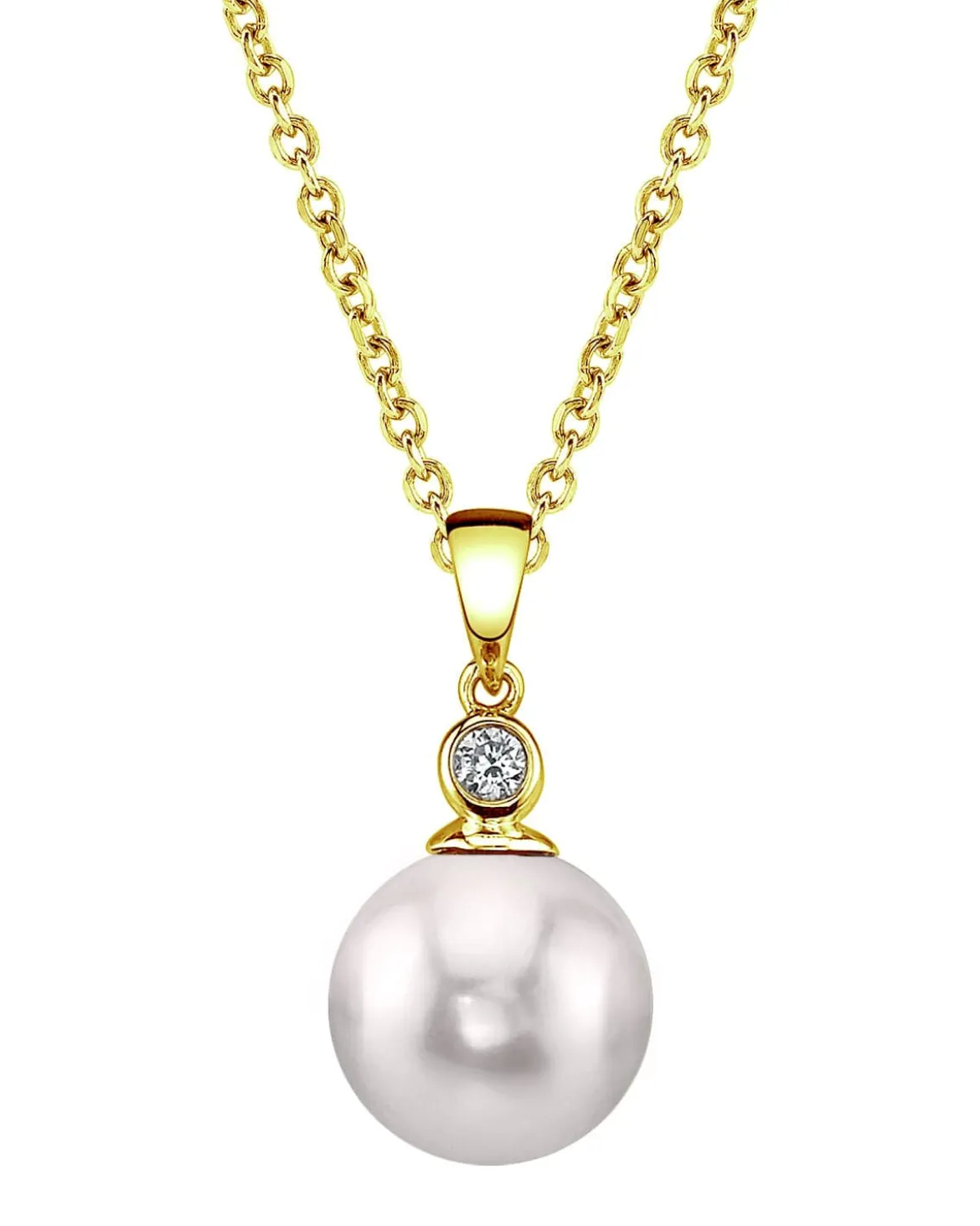 Akoya Pearl & Diamond Michelle Pendant