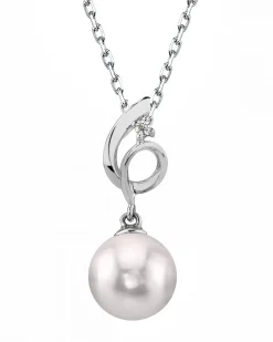 Akoya Pearl & Diamond Symphony Pendant- Choose Your Pearl Color