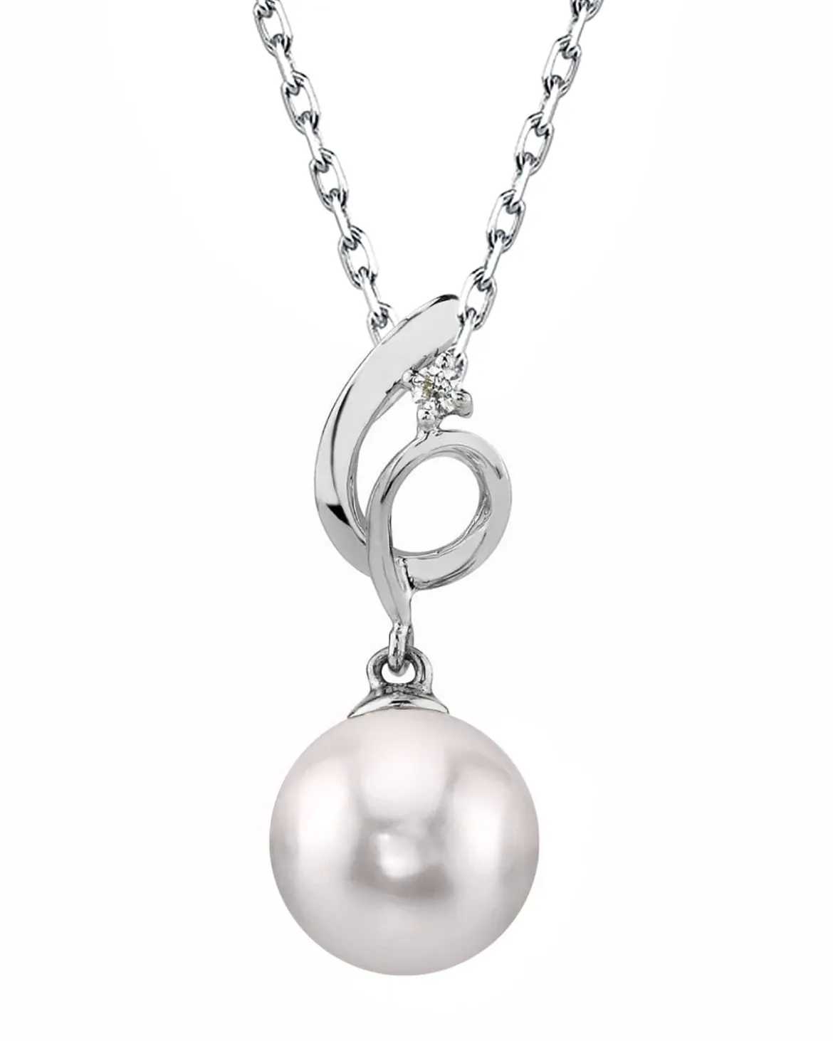 Akoya Pearl & Diamond Symphony Pendant- Choose Your Pearl Color