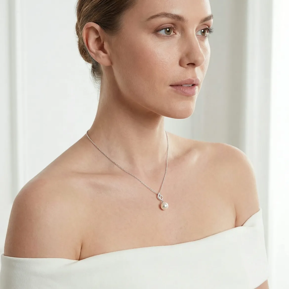 Akoya Pearl & Diamond Symphony Pendant- Choose Your Pearl Color