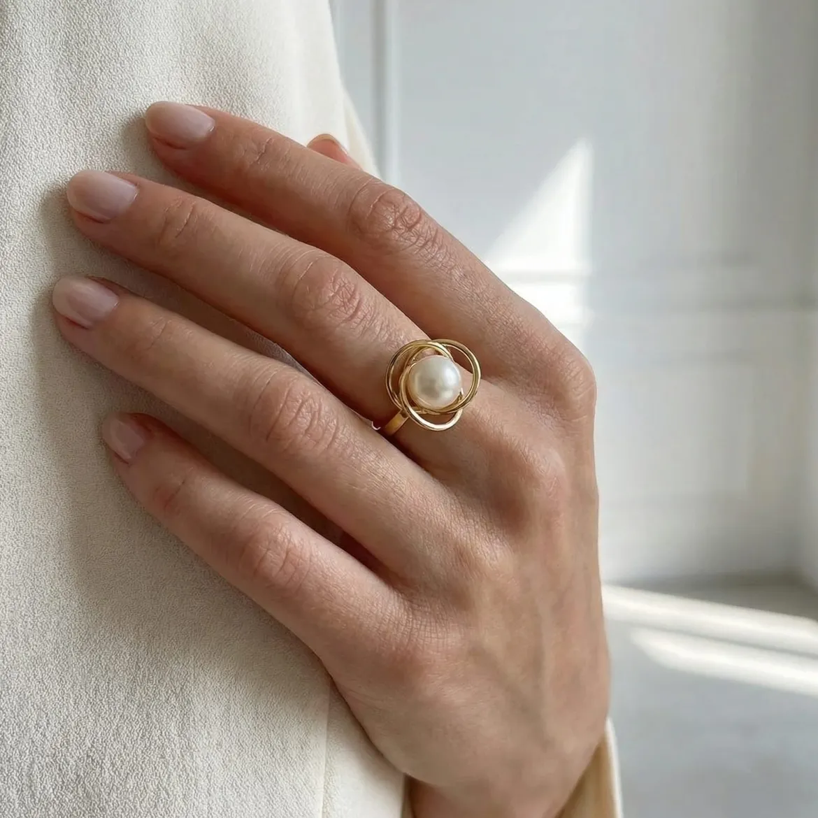 Akoya Pearl Khilana Ring