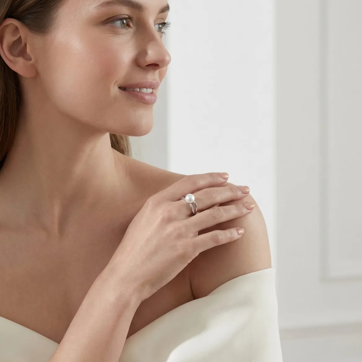 Akoya Pearl Lana Ring