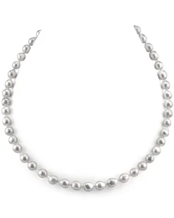Baroque Japanese Akoya Pearl Necklace, 8.0-8.5mm