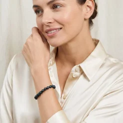 Black Japanese Akoya Pearl Bracelet, 6.5-7.0mm