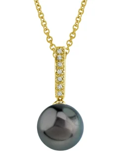 Black Tahitian Pearl & Diamond High Life Pendant