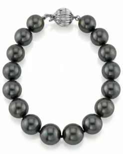 Black Tahitian Pearl Bracelet, 9.0-10.0mm - AAAA Quality
