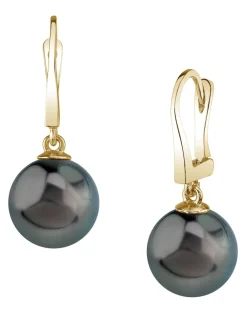 Black Tahitian Pearl Classic Dangle Earrings