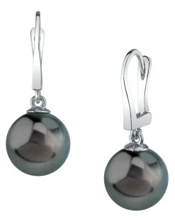 Black Tahitian Pearl Classic Dangle Earrings