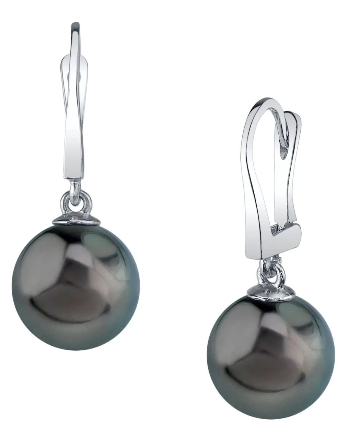 Black Tahitian Pearl Classic Dangle Earrings
