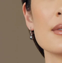 Black Tahitian Pearl Classic Dangle Earrings