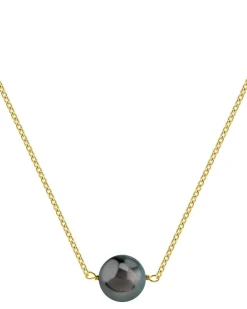 Black Tahitian Pearl Floating Solitaire Pendant