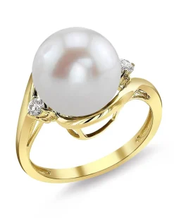 Freshwater Pearl & Diamond Sia Ring
