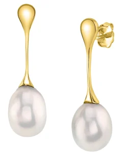 Freshwater Pearl Long Drop Earrings