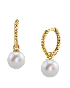 Freshwater Pearl Via Earrings