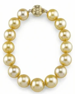 Golden South Sea Pearl Bracelet, 9.0-10.0mm