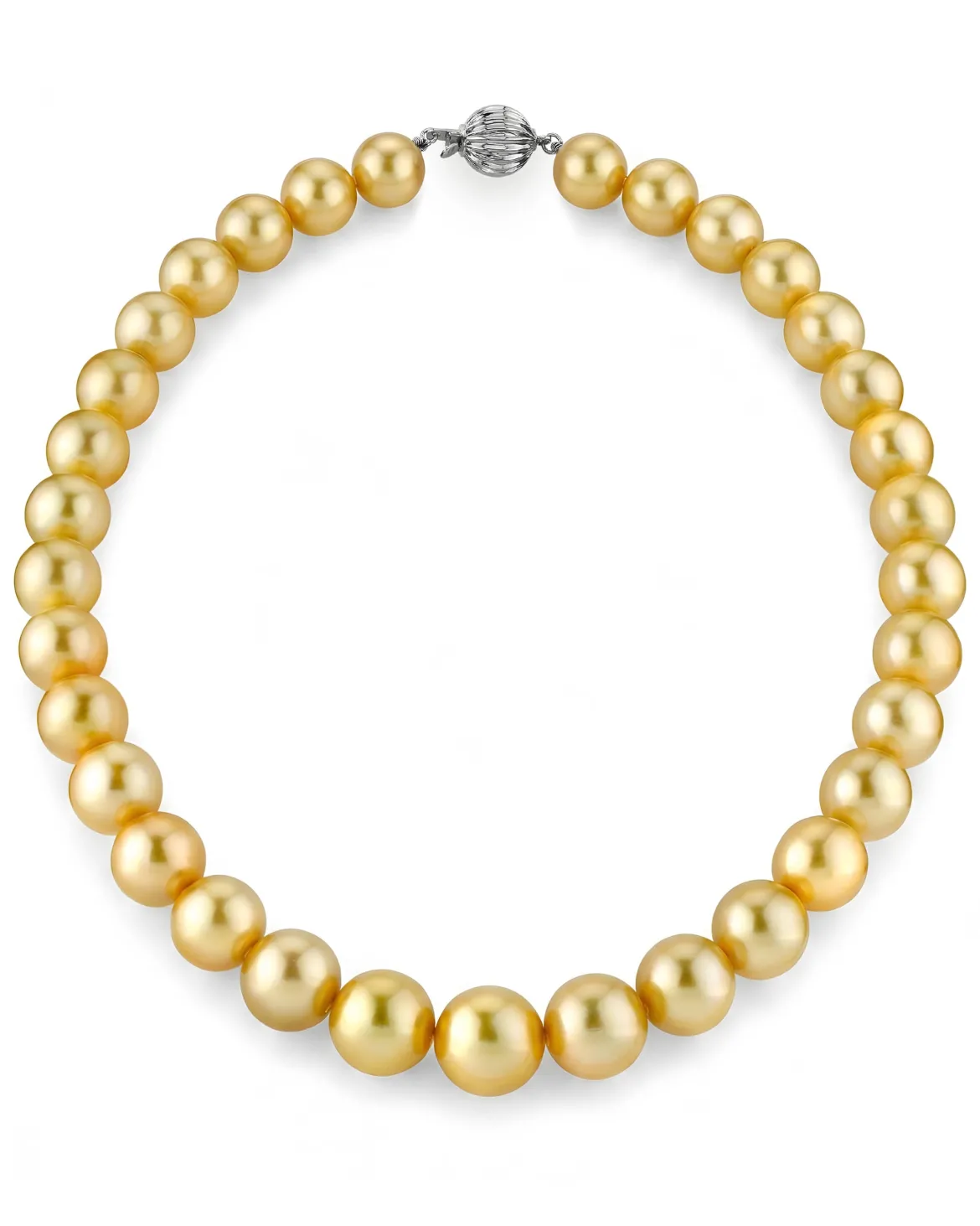 Golden South Sea Pearl Necklace, 10.0-12.0mm - AAAA Quality
