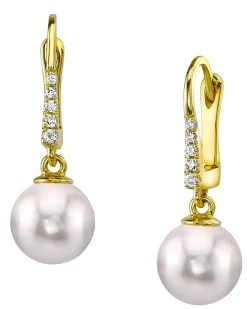 Japanese Akoya Pearl & Diamond Equinox Earrings