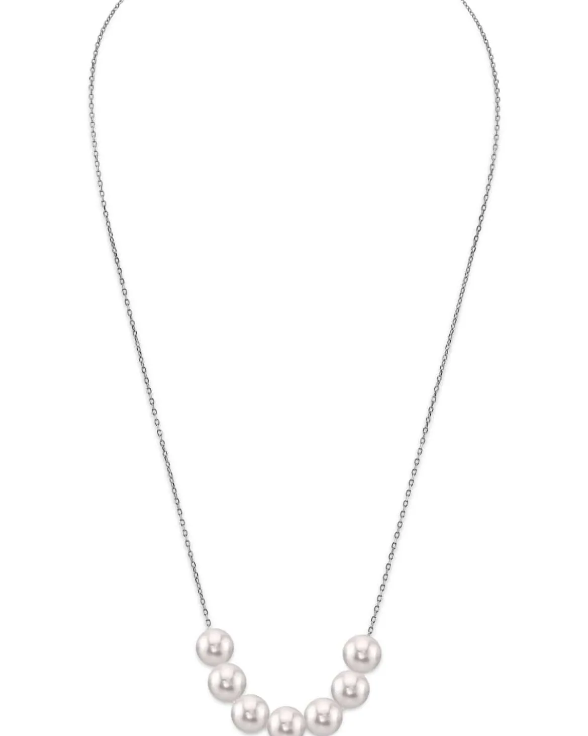 Japanese Akoya Pearl 14K Gold Tin Cup Celeste Necklace