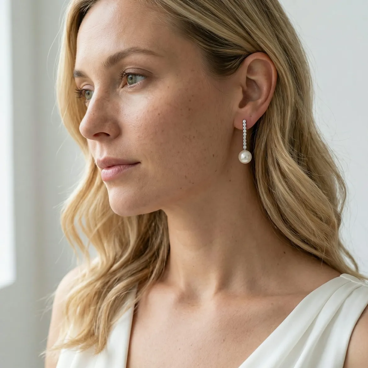 Japanese Akoya Pearl Bellatrix Earrings
