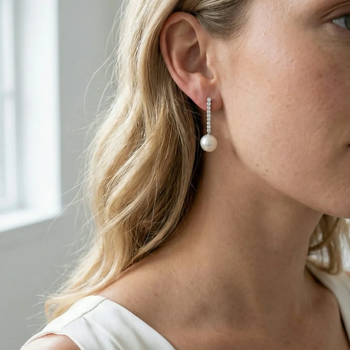 Japanese Akoya Pearl Bellatrix Earrings