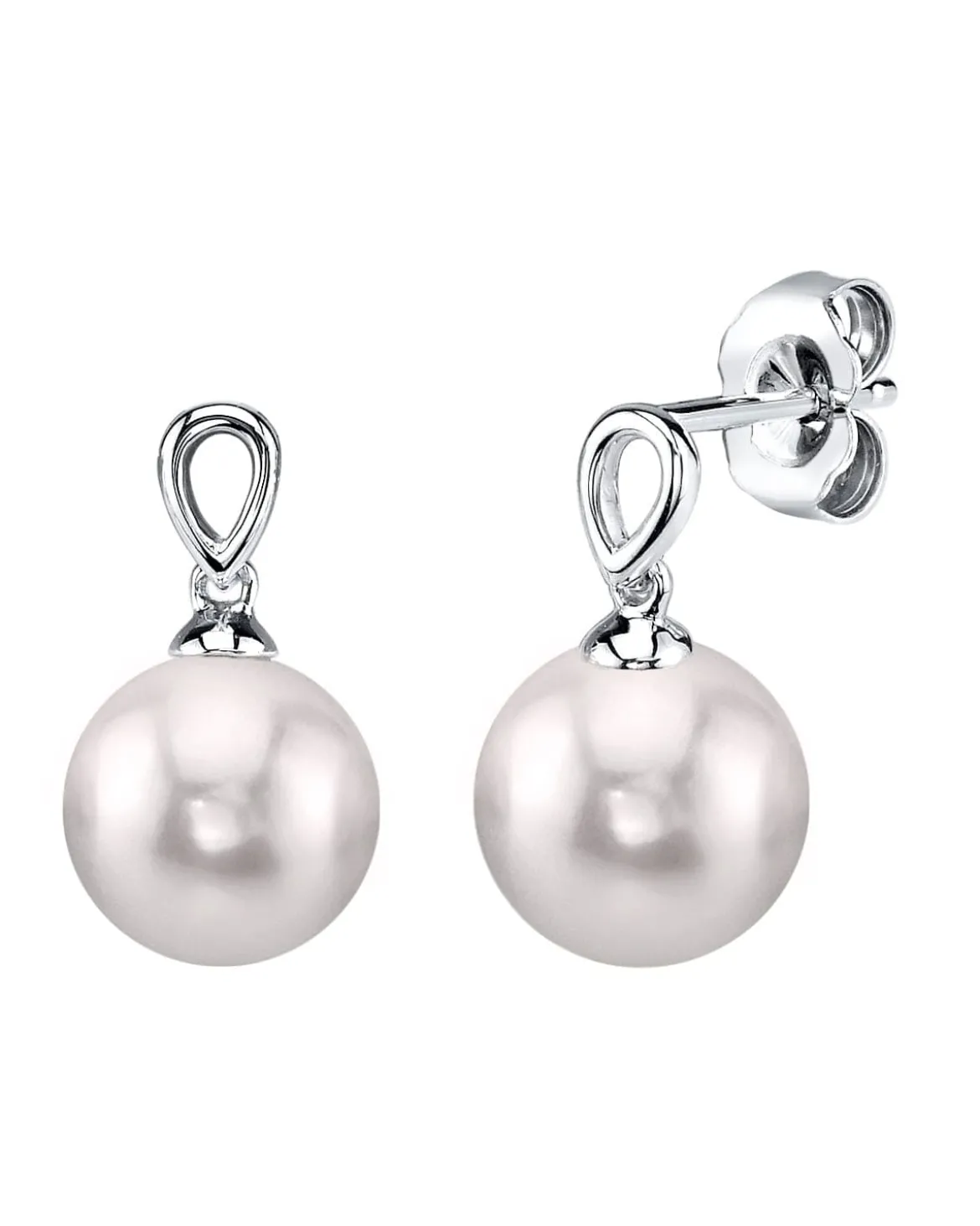 Japanese Akoya Pearl Sherry Earrings