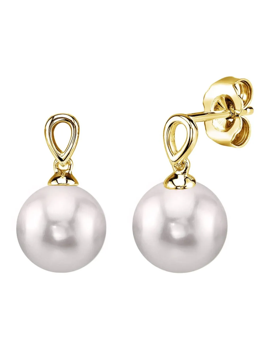 Japanese Akoya Pearl Sherry Earrings
