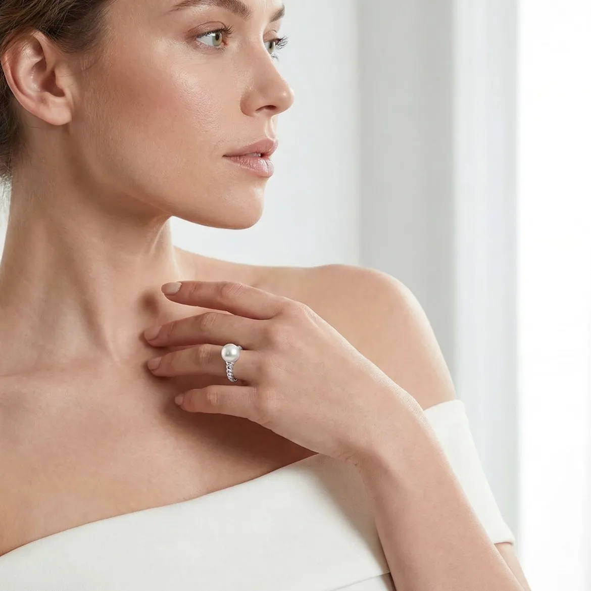 Japanese Akoya Pearl Terrie Ring