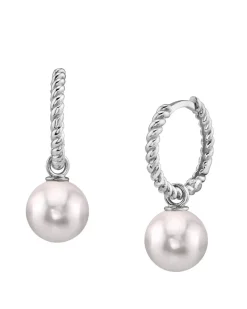 Japanese Akoya Pearl Via Earrings
