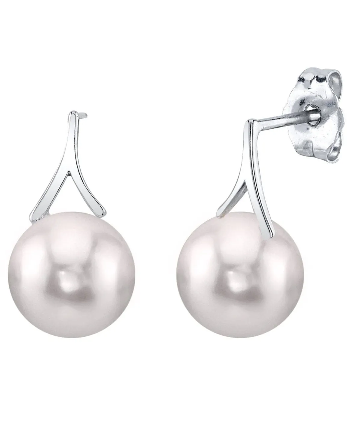 Japanese Akoya Pearl "Wren" Dangle Earrings