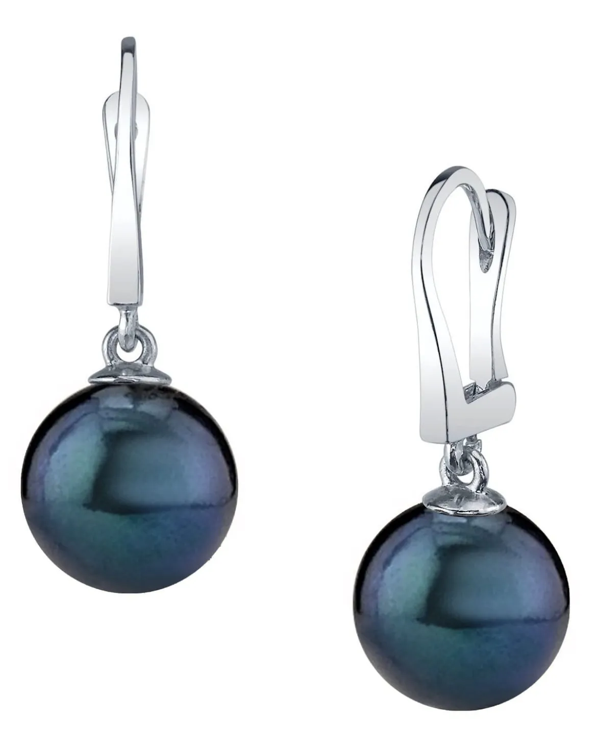 Japanese Black Akoya Pearl Classic Elegance Earrings