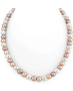 7.0-7.5mm Freshwater Multicolor Pearl Necklace - AAAA Quality