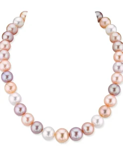 11.5-12.5mm Freshwater Multicolor Pearl Necklace - AAA Quality
