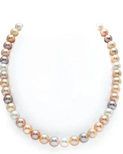 8.0-8.5mm Freshwater Multicolor Pearl Necklace - AAA Quality