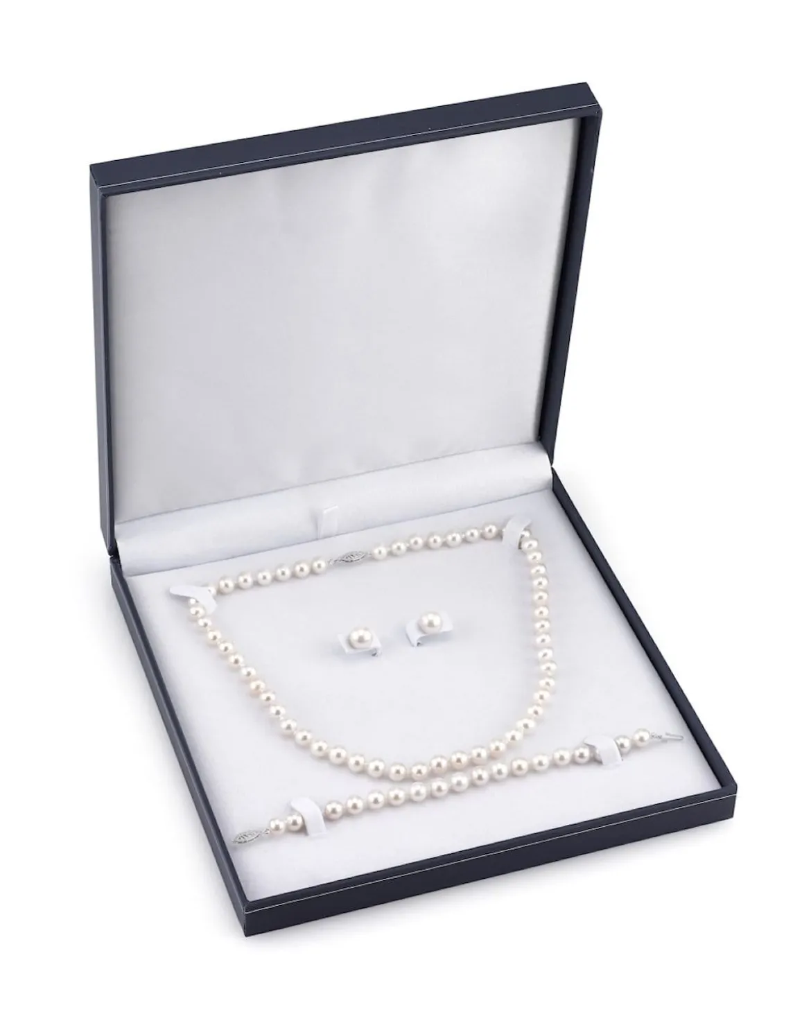 8.5-9.5mm Freshwater Pearl Necklace, Bracelet & Earrings