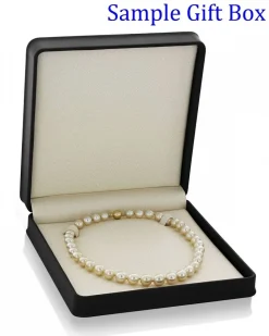 11-13mm Golden South Sea Pearl Necklace - AAAA Quality