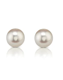 7.5-8.0mm Hanadama Akoya Round Pearl Stud Earrings