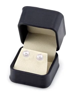 9.0-9.5mm Hanadama Akoya Round Pearl Stud Earrings