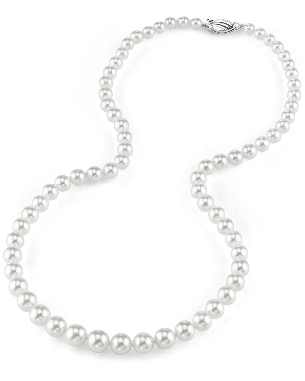 5.5-6.0mm Hanadama Akoya White Pearl Necklace