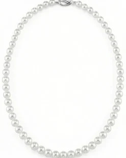 5.0-7.0mm Japanese Akoya White Graduated Pearl Necklace