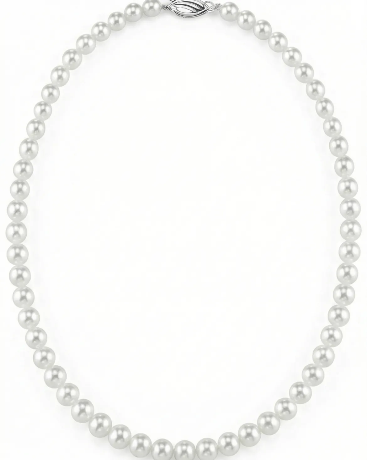 5.0-7.0mm Japanese Akoya White Graduated Pearl Necklace