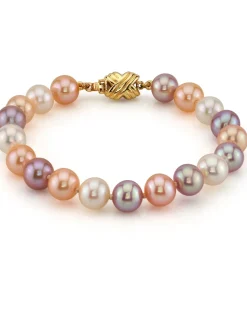 8.0-8.5mm Multicolor Freshwater Pearl Bracelet - AAAA Quality